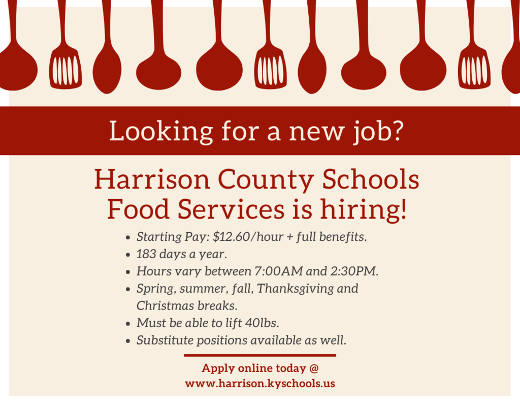 HCS Food Services is hiring! 