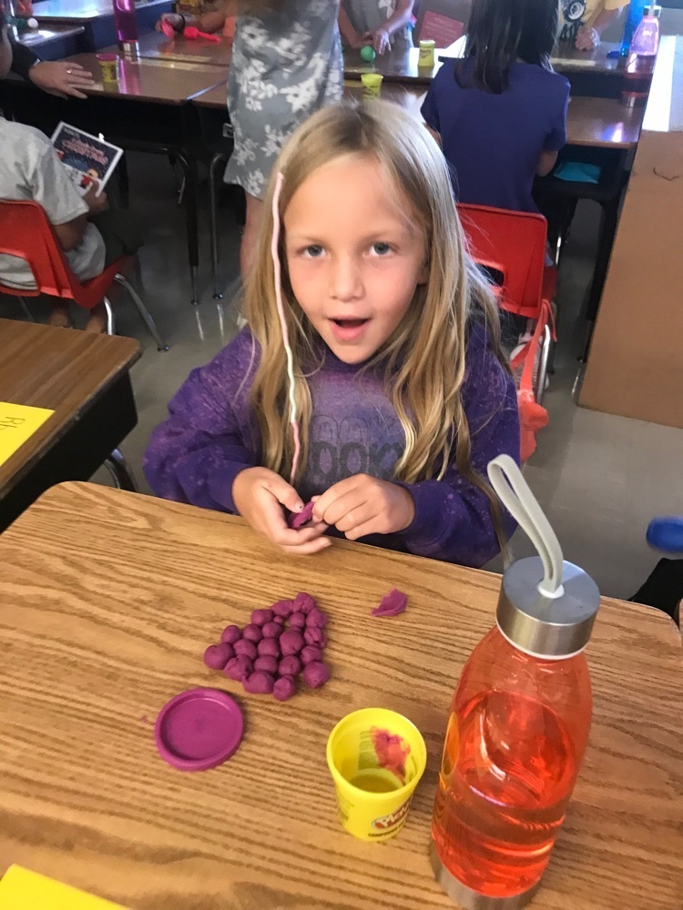 Play-doh creations on the first day!