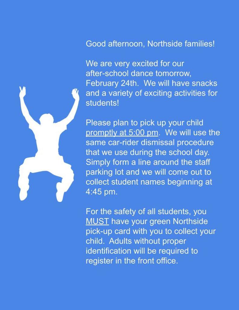 Northside Dance Information for Parents. :-) JPowers